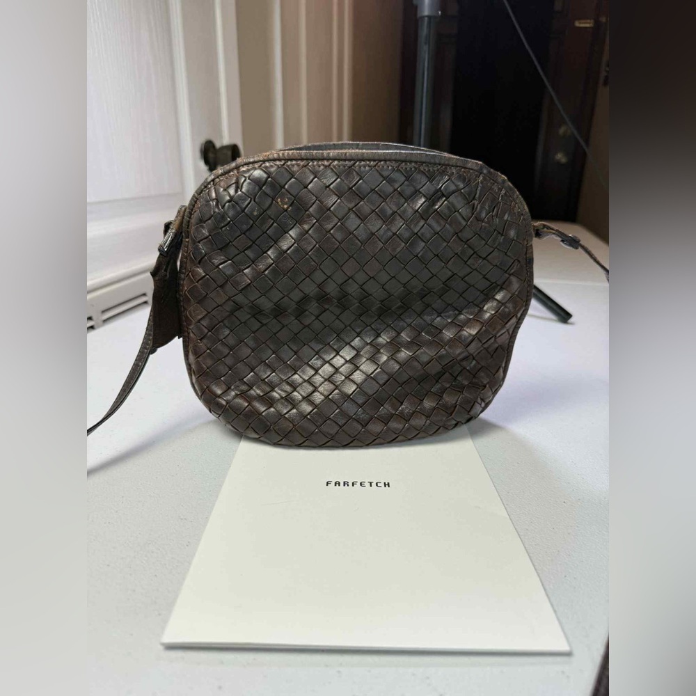 Bottega Veneta Intrecciato Crossbody Bag,  Vintage . Brown - Picture 10 of 15